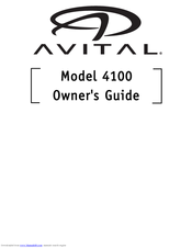 Avital 4100 Owner's Manual