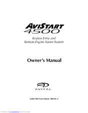 Avital AviStart 4500 Owner's Manual