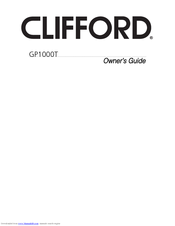 Clifford GP1000T Owner's Manual