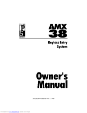 Prime Security AMX 38 Owner's Manual