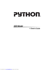 Directed Electronics Python 500 Owner's Manual