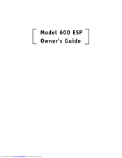 DEI 600 ESP Owner's Manual