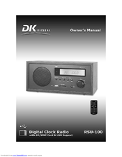 DK Digital RSU-100 Owner's Manual
