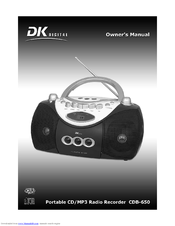 DK Digital CDB-650 Owner's Manual