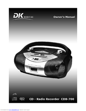 DK Digital CDB-700 Owner's Manual