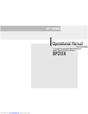 DP Audio Video DP311X Operation Manual