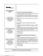 Danby Designer D1052W Owner's Manual