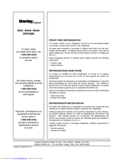 Danby Designer DFF9100W Owner's Manual