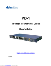 Datavideo PD-1 User Manual