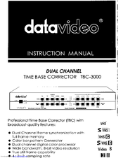 Datavideo TBC-3000 Instruction Manual