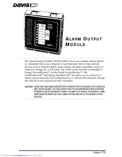 Davis Alarm Output Module User Manual