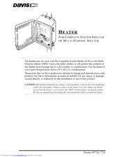 Davis Instruments Complete Shelter Install Manual