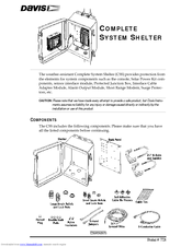 Davis Instruments Complete Shelter Install Manual