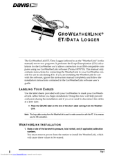 Davis Instruments GroWeatherLink Install Manual