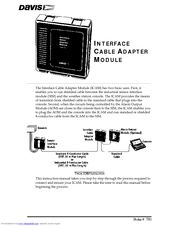 Davis Interface Cable Adapter Module Instruction Manual