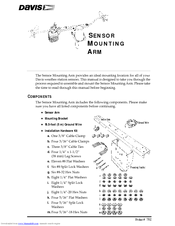 Davis Sensor Mounting Arm Install Manual
