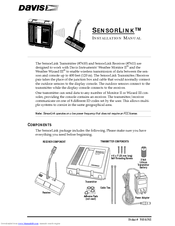 Davis SensorLink Installation Manual