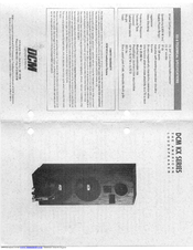 Dcm KX-8 User Manual