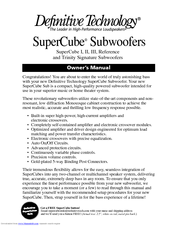 Definitive technology SuperCube II 