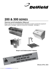 Delfield 250 Service And Installation Manual