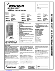 Delfield Meridian MFR3-S Specifications