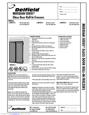 Delfield Meridian MFRI1R-G Specifications