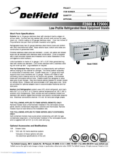 Delfield F2956C Specifications