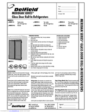 Delfield Meridian MRRI3-G Specifications