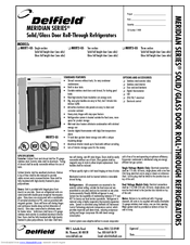 Delfield Meridian MRRT2-GS Specifications