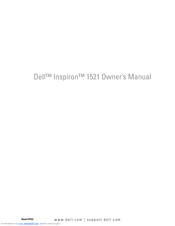 Dell Inspiron 1521 Owner's Manual