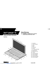 Dell Latitude 13 Setup And Features Information
