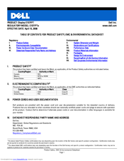 Dell E157FPT Environmental Data Sheet