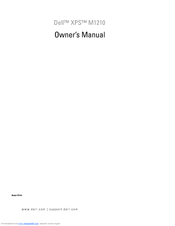 Dell XPS M1210 Owner's Manual