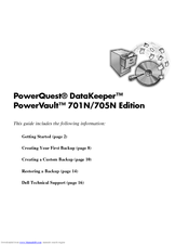Dell PowerQuest DataKeeper PowerVault 701N/705N Edition Getting Started