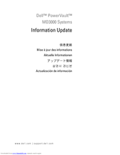 Dell PowerVault MD3000 Information Update