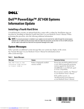 Dell PowerEdge SC 1430 Information Update