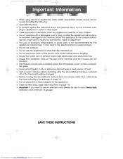 DeLonghi PAC 360 User Manual
