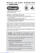 Delonghi DEGCT424FSS User Manual
