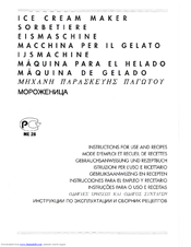 Delonghi ICK8500 Instructions For Use And Recipes