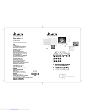 Delta Electronics AS38BSTD Quick Start Manual