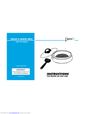 Deni 8200 Instructions For Proper Use And Care Manual