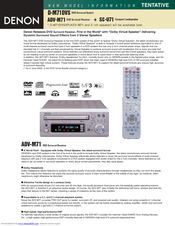 Denon D-M71DVS Specifications