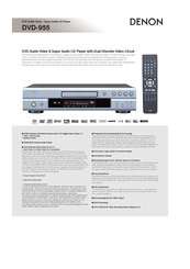 Denon DVD-955S Specifications