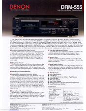 Denon DRM-555 Specifications