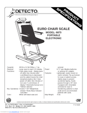 Detecto 6875 Specifications