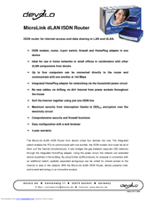 Devolo MicroLink dLAN ISDN Router Specifications