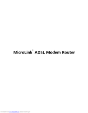Devolo MicroLink ADSL Modem User Manual