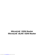 Devolo MicroLink dLAN ISDN Router User Manual