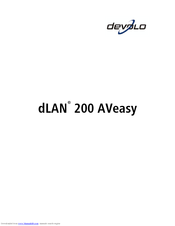 Devolo 200 AVeasy User Manual