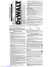 Dewalt DC989 Heavy Duty XRP Instruction Manual